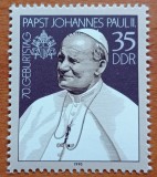 GERMANIA-DDR-ULTIMELE EMISI!!!!-1990-&#039;&#039;PAPA -J PAUL Il&#039;- TIMBRU-MNH-Nestampilate