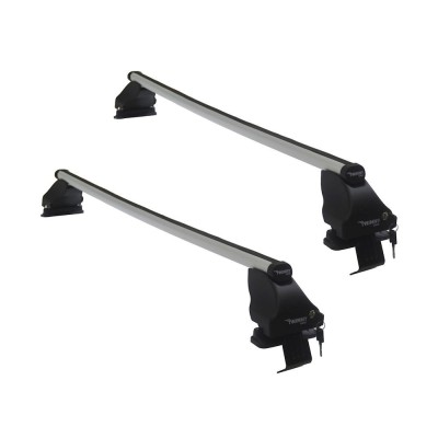 Set bare transversale portbagaj din aluminiu marca Twinny Load TL A40, kit complet cu bare, suporti si antifurt cu cheie, Alfa Romeo 147 937 2000-2010 foto