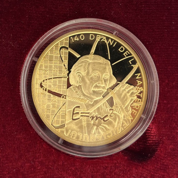 Medalie de colectie Albert Einstein Monetaria Statului