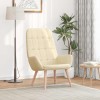 VidaXL Scaun de relaxare, crem, material textil