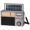 Radio portabil cu incarcare solara, 3 W, Bluetooth, AM/FM/SW, USB-A, USB-C,, Oem