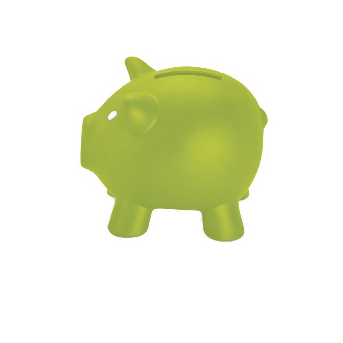 Jucarie pentru copii pusculita porcusor, verde, PVC reutilizabila, 69 x 73 x 89 mm