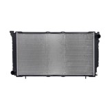 Radiator racire Subaru Legacy, 02.1989-05.1994 1,6 70kw; 1,8 76kw; 2,0 85kw; 2,2 100kw ; Benzina, Manual, Cu/fara AC, tip Calsonic , diametru intrare, SRLine