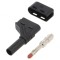 Mufă Banană 4mm Neagră Aurită 24A 60VDC