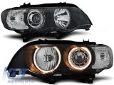 Set de faruri tuning cu ochi de &icirc;nger halogen, potrivit pentru BMW X5 E53 09.1999-10.2003, stanga si dreapta Performance AutoTuning
