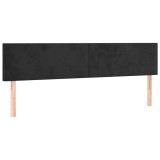 Cumpara ieftin Tablii de pat, negru, 180x5x78/88 cm, catifea