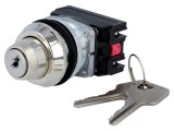 Comutator rotativ cu cheie 30mm IP56 2NC NO