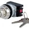 Comutator rotativ cu cheie 30mm IP56 2NC NO