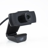 PNI CW1850 Webcam Full HD 1080p 2MP, USB, Microfon Stereo Integrat, Clip-on, Plug &amp; Play