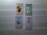 Serie Maroc 1968 - Folclor - Costume populare , 4 valori