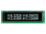 Afișaj VFD alfanumeric 20x2 9.2mm