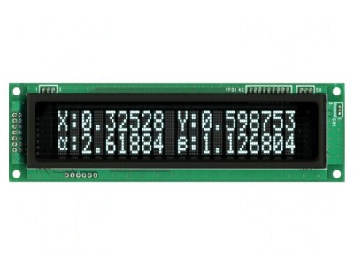 Afișaj VFD alfanumeric 20x2 9.2mm foto