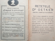 RETETE DR.OETKER&amp;#039;S, CCA 1930/ RETETE DE BUCATARIE, DULCIURI foto