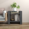 Bibliotecă/Separator cameră, gri, 60x35x57 cm, lemn masiv pin