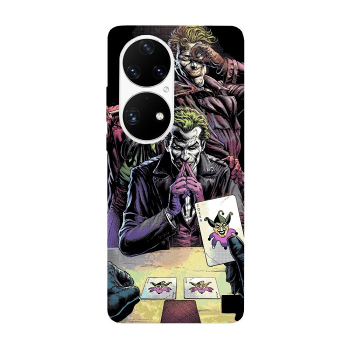 Husa compatibila cu Huawei Nova Y70 model The Three jokers, Silicon, TPU, Viceversa
