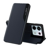 Husa tip carte compatibila xiaomi redmi note 13 pro 5g / poco x6, stand view, dark blue