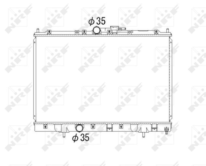 NRF 53792 Radiator, racire motor