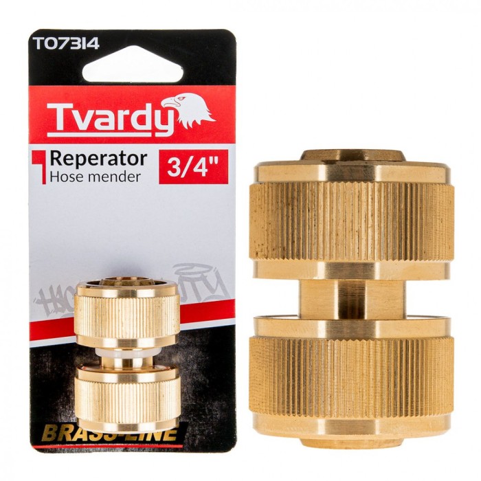 Conector reparator pentru furtun Brass Line 3 / 4&quot;, Tvardy T07314