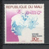 Mali.1975 Posta aeriana:20 ani moarte A.Einstein-fizician PREMIUL NOBEL DM.110, Nestampilat