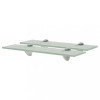 Gossi rafturi suspendate, 2 buc., 40 x 20 cm, sticla, 8 mm