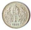 AUSTRIA 1 COROANA 1898 KRONE KORONA ARGINT XF, Europa