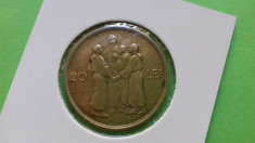 Moneda 20 lei 1930 Hora foto