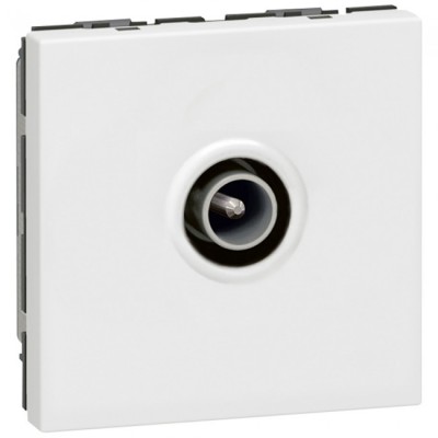 Priza TV de capat tata 2M Legrand Mosaic alb 078782 foto