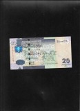 Libia Libya 20 dinari 2009 seria950327 xf-aunc