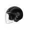 Cască moto open face SMK LAMINAR SOLID, NEAGRĂ Mărimea M, Unisex,