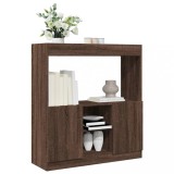 VidaXL Dulap &icirc;nalt, stejar maro, 92x33x100 cm, lemn prelucrat
