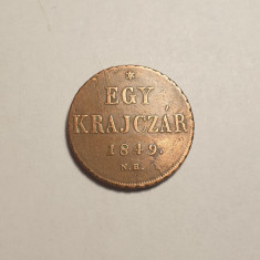 1 Egy Krajczar 1849 NB Baia Mare RARA