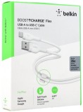 Belkin Boost Charge Usb-a To Usb-c Silicone 2m White