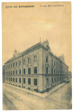 77 - SIBIU, High School, Romania - old postcard - unused, Necirculata, Printata