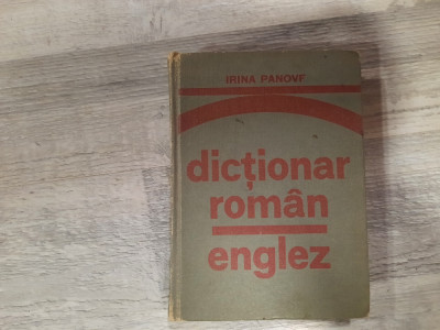 Dictionar roman-englez de Irina Panovf foto