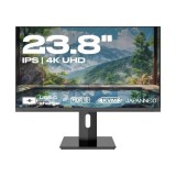 JAPANNEXT Monitor 23.8" IPS 4K UHD (3840x2160) |USB-C Charging (65W) Height &amp;