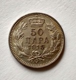 Serbia - 50 Para 1915 - Argint, Europa