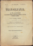HST C1352 Revista Transilvania Analele ASTRA II/1907