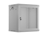 Dulap rack 19 perete 12U 600x450 cu usa perforata, gri (flat pack)