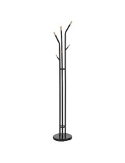 Cuier pom metalic SL Sander, 6 agatatori, suport umbrela, negru