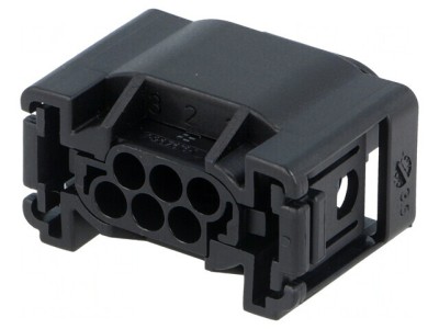 Conector Automotive MQS Mufă Mamă 6 PIN Neagră foto