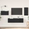 vidaXL Set comodă TV Pe perete 4 pcs Stejar negru 30.5 x 30 x 60 cm 3393298