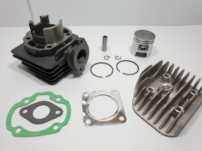 Kit Cilindru Set Motor + Chiuloasa Scuter Atala Hacker 49cc 50cc Racire AER foto