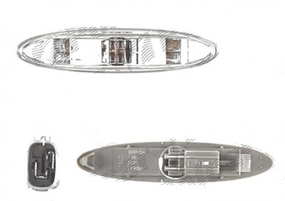 Lampa semnalizare laterala Toyota Camry (Xv40), 09.2006-2009; Lexus Gs (S190), 01.2005-2007, Sc (Z40), 2005-07.2010 , Is (Xe2), 11.2005-03.2009, fata foto