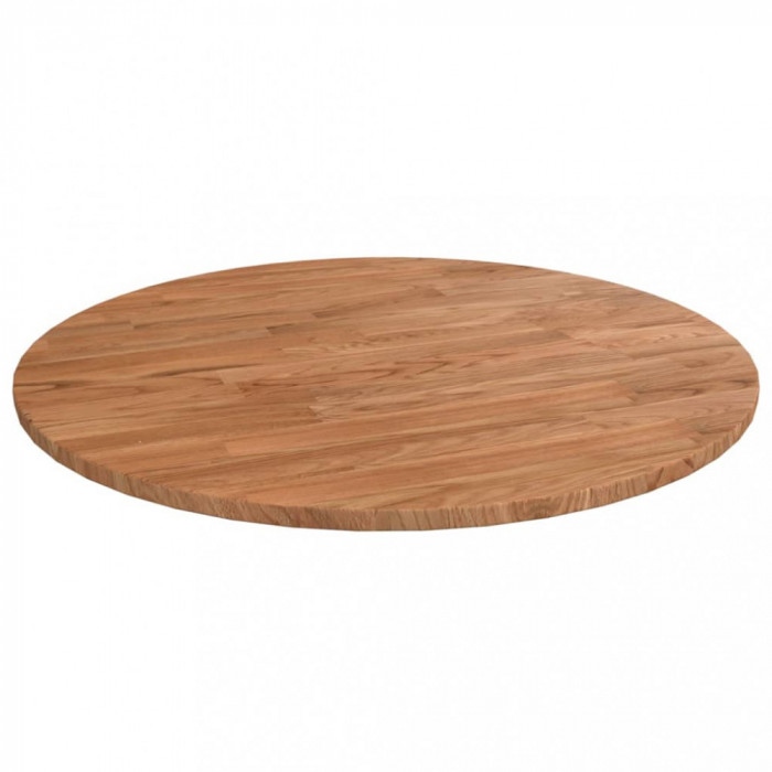 vidaXL Blat de masă rotund maro deschis &Oslash;50x1,5 cm lemn stejar tratat