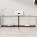 Cumpara ieftin Masă consolă, transparent, 220x35x75,5 cm, sticlă securizată
