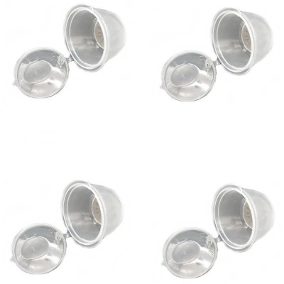 Set 4 Capsule cafea, reutilizabila, reincarcabila, compatibil Dolce Gusto, transparent foto