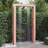 vidaXL Duș exterior natural 137 x 23 x 226 cm Lemn Douglas solid 886342