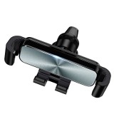 Suport auto pentru telefon INOVA&reg; universal, ajustabil, clema de prindere, montare la grila de ventilatie, rotativ 360&deg;, negru