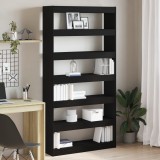 VidaXL Bibliotecă Stejar Negru Lemn prelucrat 100 x 30 x 198 cm Rafturi
