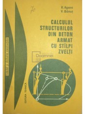 R. Agent - Calculul structurilor din beton armat cu stalpi zvelti (Editia: 1979) foto
